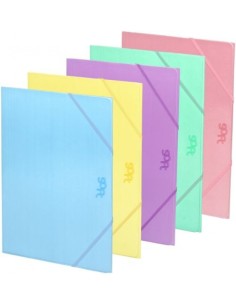 Exp 30 carpeta fº carton gomas y solapas colores surtidos soft